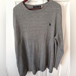 Men’s grey Polo Ralph Lauren 3XLT thermal knit sweater